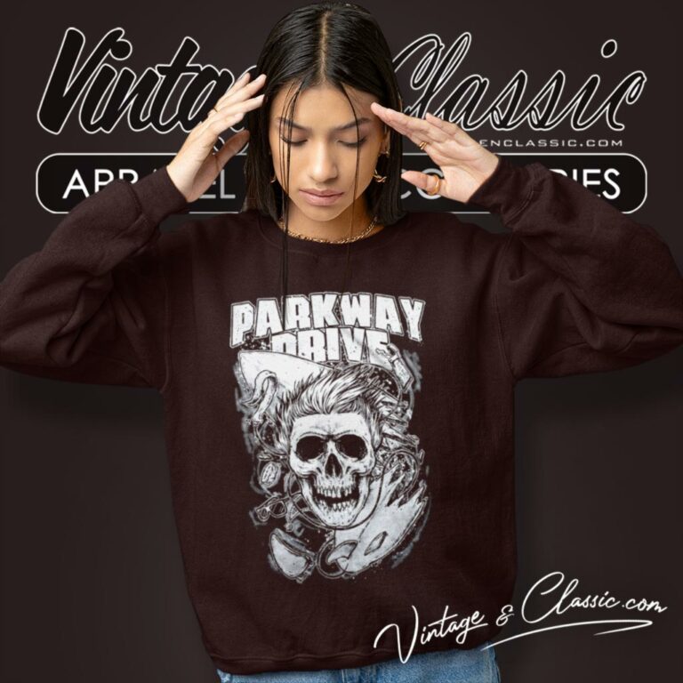 Parkway Drive Surfer Skull Sweatshirt Parkway Drive Surfer Skull Sweatshirt