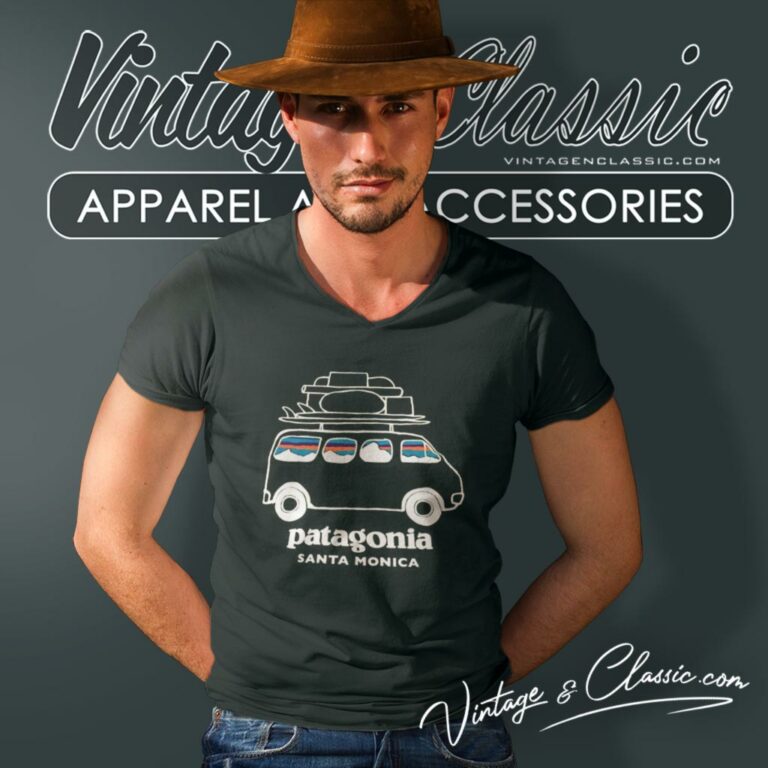 Patagonia Santa Cruz Van Bus V Neck TShirt Patagonia Santa Cruz Van Bus V Neck TShirt