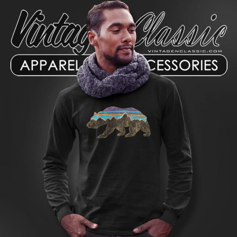 Patagonia Shirt Fitz Roy Bear Organic Long Sleeve Tee Patagonia Shirt Fitz Roy Bear Organic Long Sleeve Tee