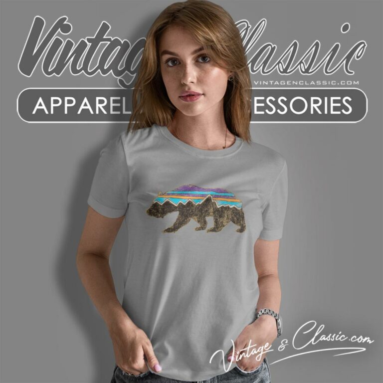 Patagonia Shirt Fitz Roy Bear Organic Women T Shirt Patagonia Shirt Fitz Roy Bear Organic Women T Shirt