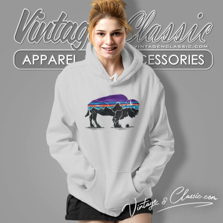 Patagonia Shirt Fitz Roy Bison Responsibili Hoodie Patagonia Shirt Fitz Roy Bison Responsibili Hoodie
