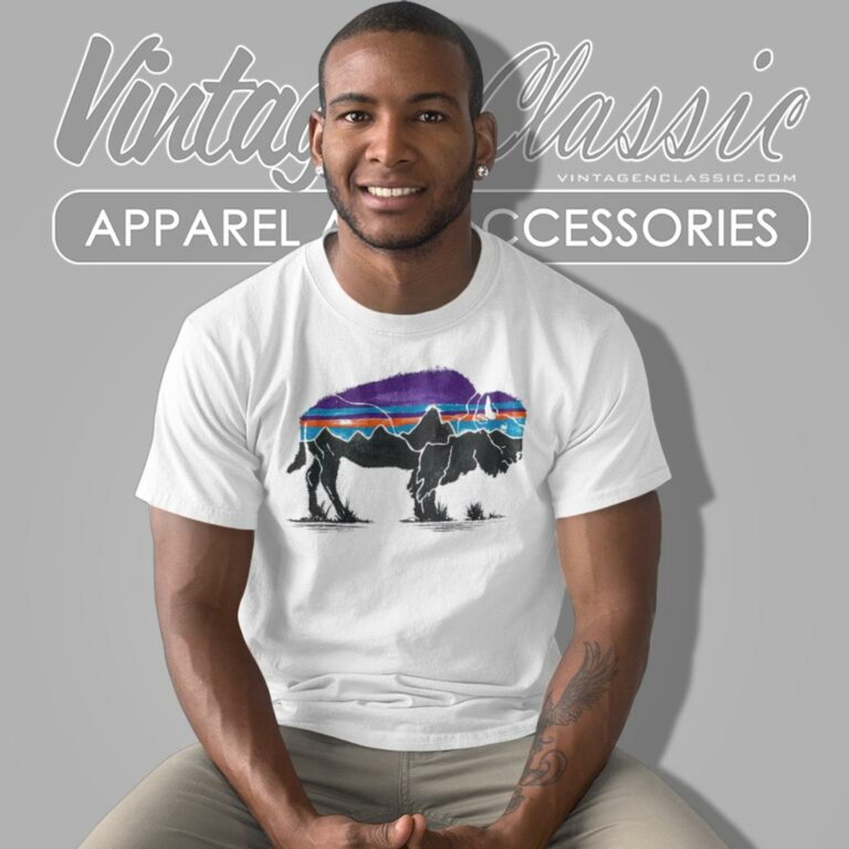 Patagonia Shirt Fitz Roy Bison Responsibili T Shirt Patagonia Shirt Fitz Roy Bison Responsibili T Shirt