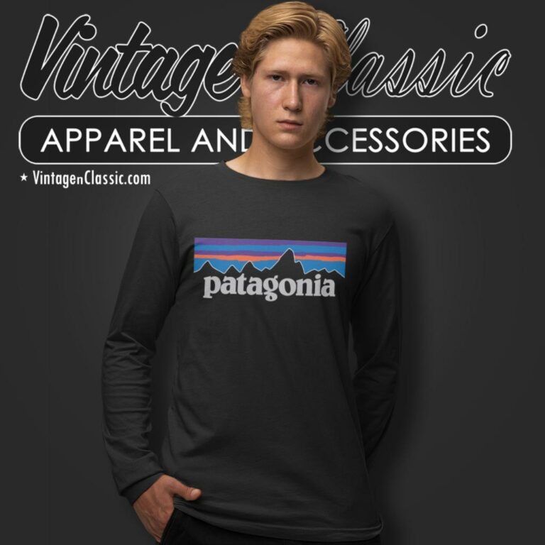 Patagonia Shirt Mens P6 Logo Responsibili Long Sleeve Tee Patagonia Shirt Mens P6 Logo Responsibili Long Sleeve Tee