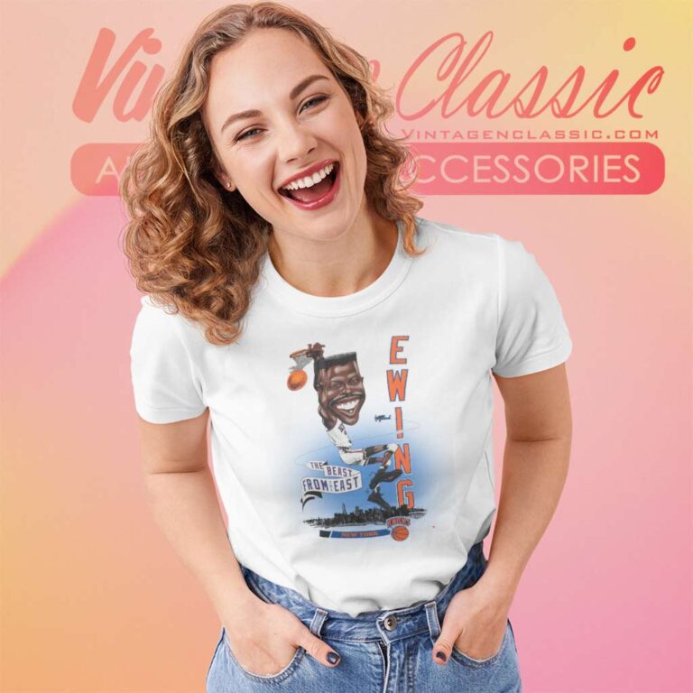 Patrick Ewing New York Knicks Mitchell Ness Salem Women TShirt Patrick Ewing New York Knicks Mitchell Ness Salem Women TShirt