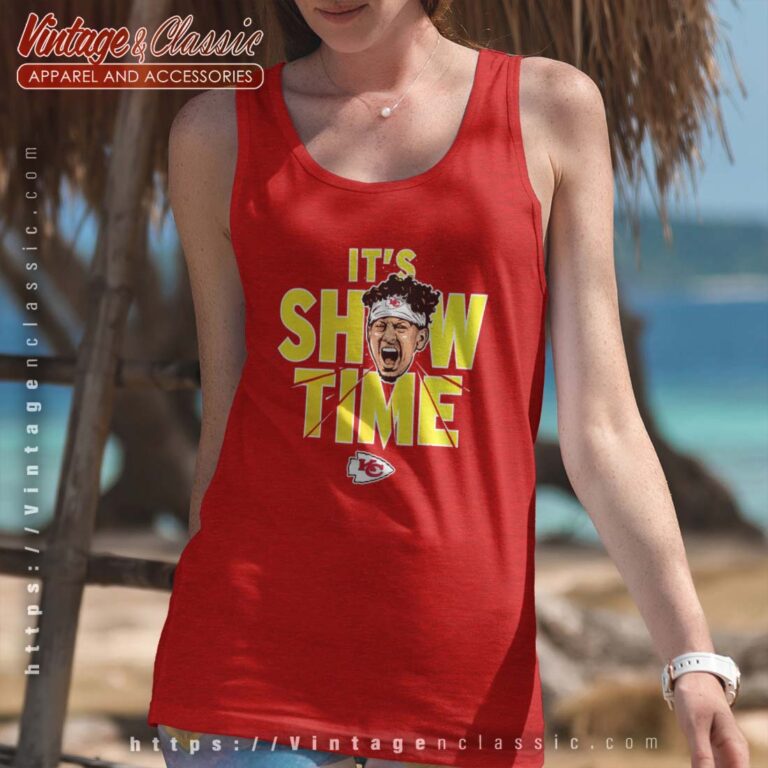 Patrick Mahomes Red Its Showtime Tanktop Patrick Mahomes Red Its Showtime Tanktop