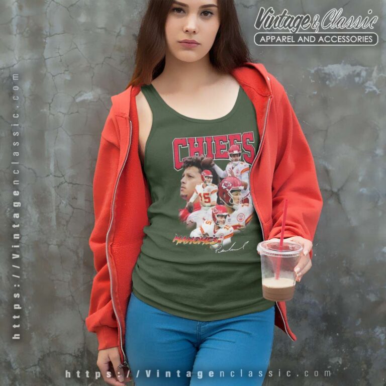 Patrick Mahomes Signature Kansas City Chiefs 2023 Tank Top Racerback Patrick Mahomes Signature Kansas City Chiefs 2023 Tank Top Racerback