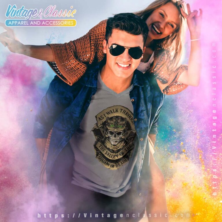 Patriot Shirt Club As I Walk Through The Valley Of The Shadow Of Death V Neck TShirt Patriot Shirt Club As I Walk Through The Valley Of The Shadow Of Death V Neck TShirt