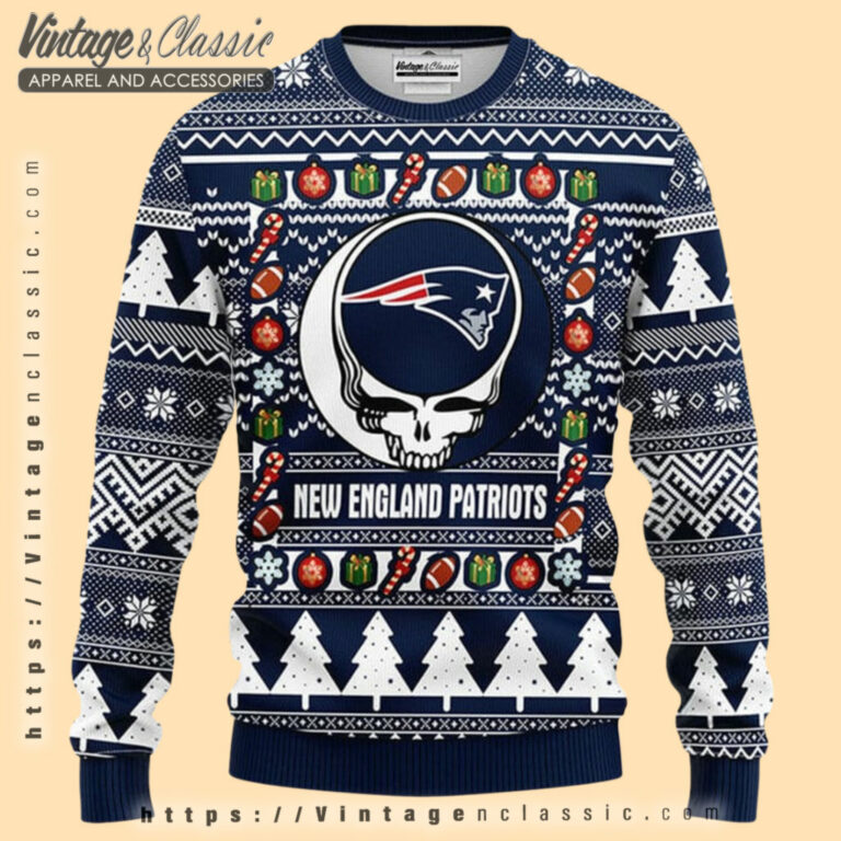 Patriots Grateful Dead Ugly Sweater Ugly Christmas Sweater Patriots Grateful Dead Ugly Sweater Ugly Christmas Sweater