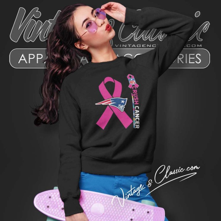 Patriots Nfl Crush Cancer 2023 Sweatshirt Patriots Nfl Crush Cancer 2023 Sweatshirt