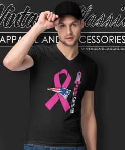 Patriots Nfl Crush Cancer 2023 V Neck TShirt
