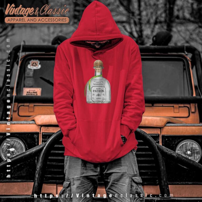 Patron Tequila Bottle Hoodie Patron Tequila Bottle Hoodie