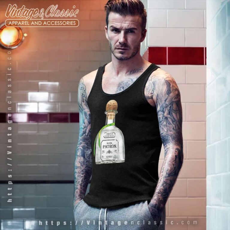 Patron Tequila Bottle Tank Top Racerback Patron Tequila Bottle Tank Top Racerback