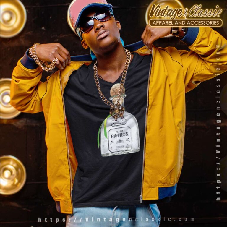 Patron Tequila Bottle V Neck TShirt Patron Tequila Bottle V Neck TShirt