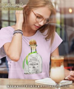 Patron Tequila Bottle Women TShirt