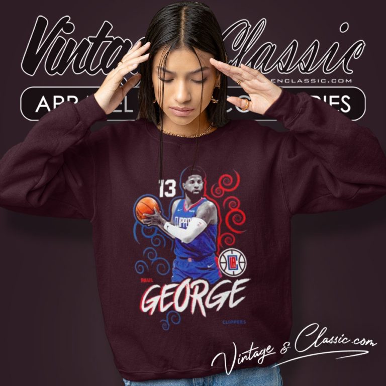 Paul George La Clippers Player Name Number Competitor Sweatshirt Paul George La Clippers Player Name Number Competitor Sweatshirt