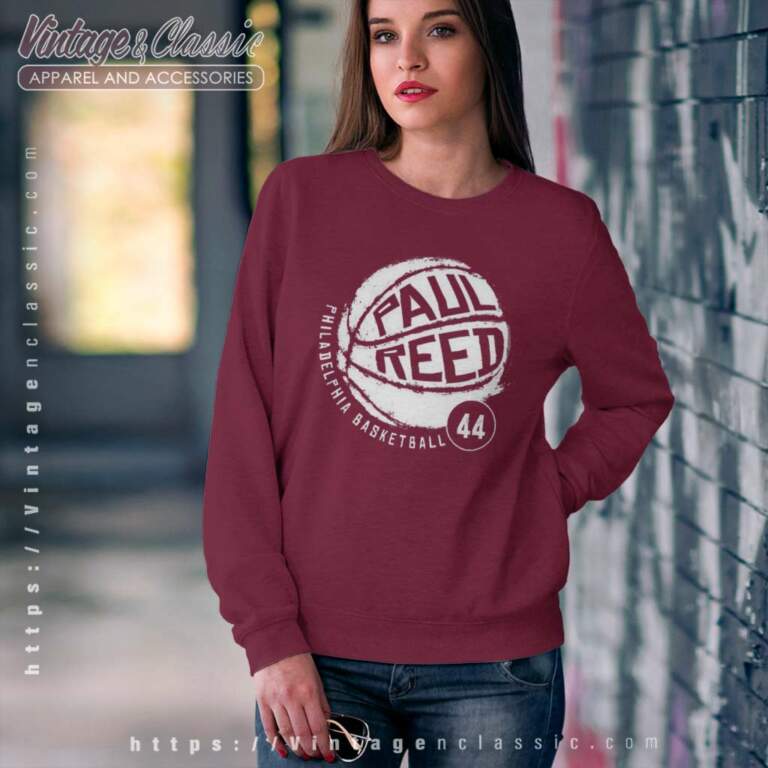 Paul Reed 44 Phialdelphia Baseketball Sweatshirt Paul Reed 44 Phialdelphia Baseketball Sweatshirt
