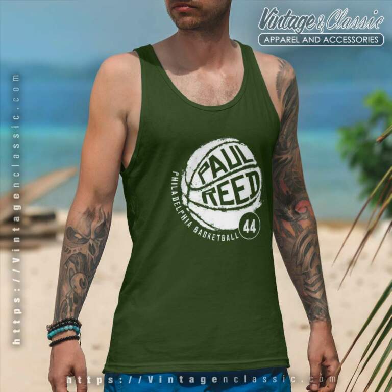 Paul Reed 44 Phialdelphia Baseketball Tank Top Racerback Paul Reed 44 Phialdelphia Baseketball Tank Top Racerback