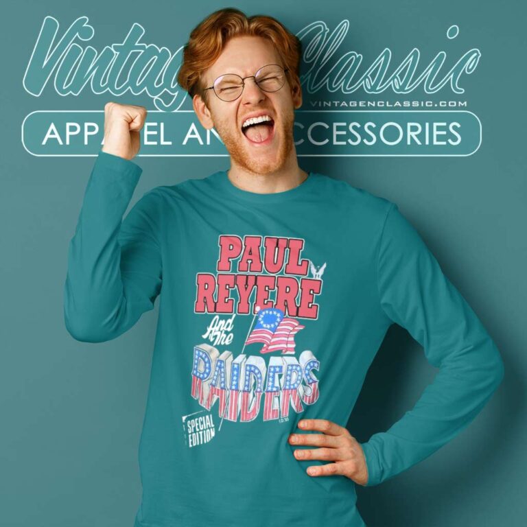 Paul Revere And The Raiders 40 Years Long Sleeve Tee Paul Revere And The Raiders 40 Years Long Sleeve Tee