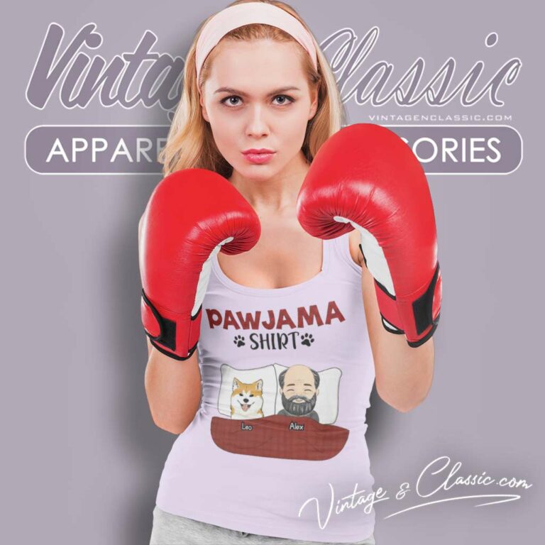 Pawjama Shirt Dog Sleep Tank Top Racerback Pawjama Shirt Dog Sleep Tank Top Racerback