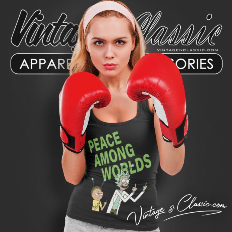 Peace Among Worlds Rick And Morty Tank Top Racerback Peace Among Worlds Rick And Morty Tank Top Racerback