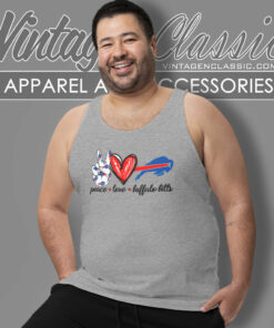 Peace Love Buffalo Bills Tank Top Racerback 1
