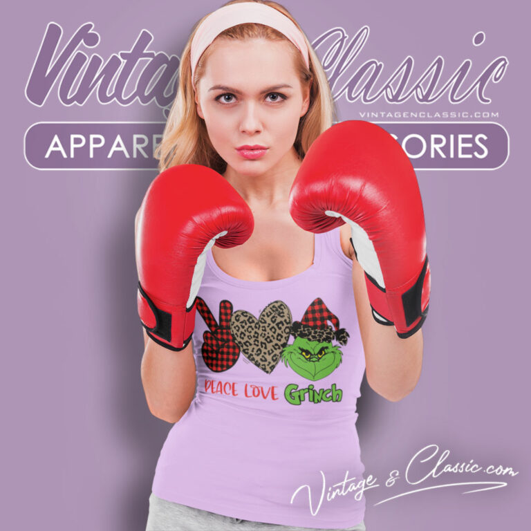 Peace Love Grinch Christmas Tank Top Racerback Peace Love Grinch Christmas Tank Top Racerback