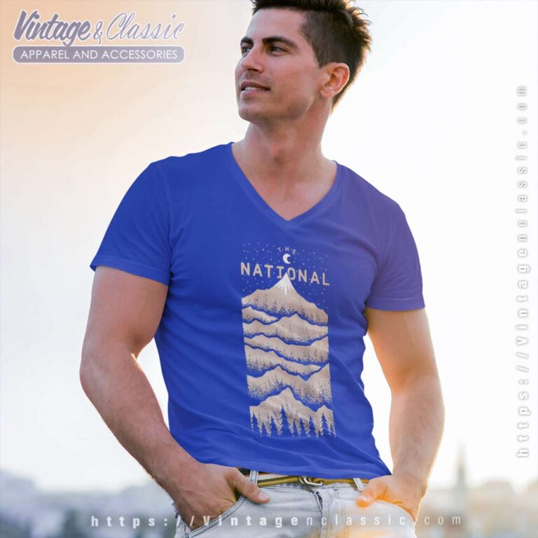 Peak The National Band Peak Shirt V Neck TShirt Peak The National Band Peak Shirt V Neck TShirt