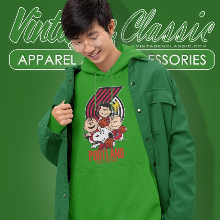 Peanut Characters Mashup Portland Trail Blazers Nba Hoodie Peanut Characters Mashup Portland Trail Blazers Nba Hoodie