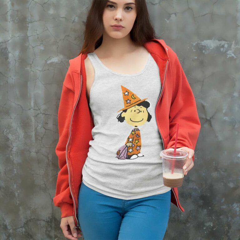 Peanuts Gang Lucy Halloween Tank Top Racerback 1 Peanuts Gang Lucy Halloween Tank Top Racerback 1