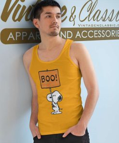 Peanuts Halloween Snoopy Boo Tank Top Racerback