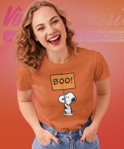 Peanuts Halloween Snoopy Boo Women TShirt