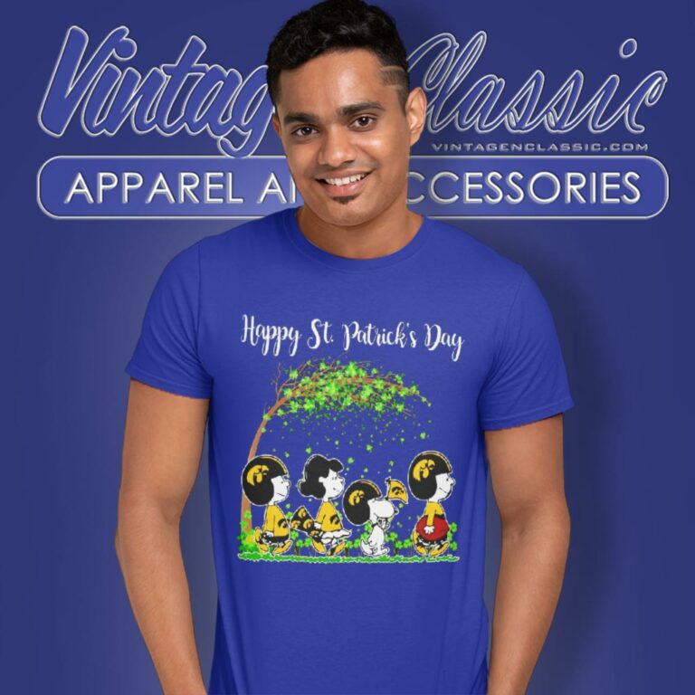 Peanuts Happy St Patricks Day Iowa Hawkeyes T Shirt Peanuts Happy St Patricks Day Iowa Hawkeyes T Shirt