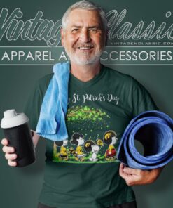 Peanuts Happy St Patricks Day Iowa Hawkeyes V Neck TShirt