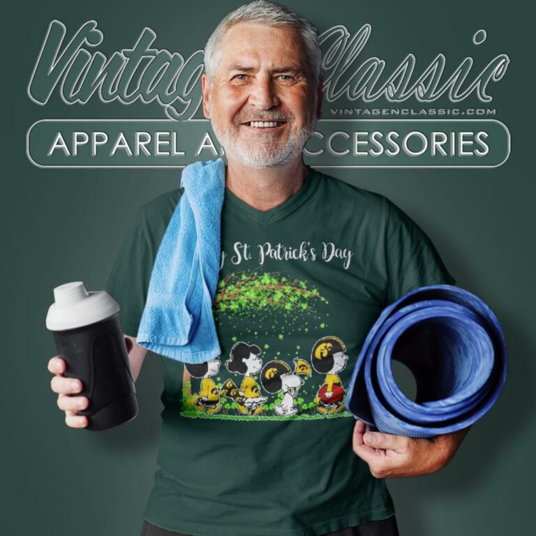 Peanuts Happy St Patricks Day Iowa Hawkeyes V Neck TShirt Peanuts Happy St Patricks Day Iowa Hawkeyes V Neck TShirt