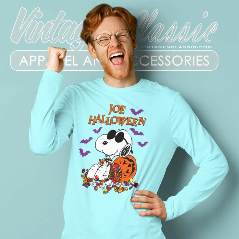 Peanuts Joe Cool Snoopy Halloween Long Sleeve Tee Peanuts Joe Cool Snoopy Halloween Long Sleeve Tee
