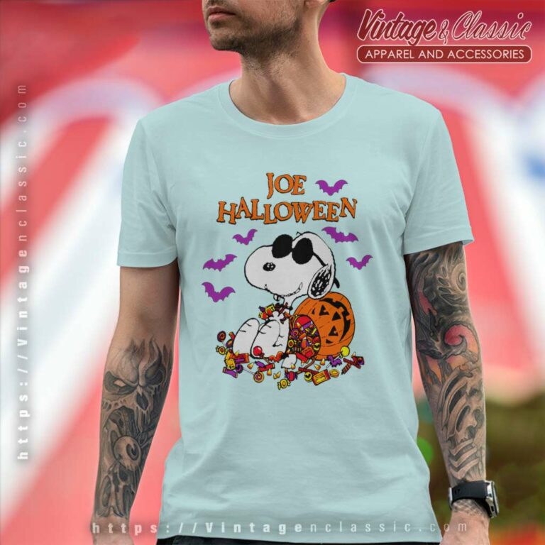 Peanuts Joe Cool Snoopy Halloween T Shirt Peanuts Joe Cool Snoopy Halloween T Shirt