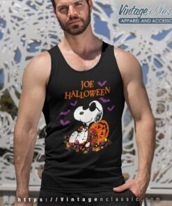 Peanuts Joe Cool Snoopy Halloween Tank Top Racerback