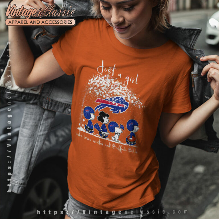Peanuts Just A Girl Who Loves Winter And Bills Women T Shirt Peanuts Just A Girl Who Loves Winter And Bills Women T Shirt