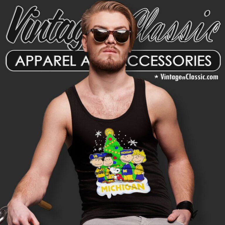 Peanuts Michigan Wolverines Love Christmas Tank Top Racerback Peanuts Michigan Wolverines Love Christmas Tank Top Racerback