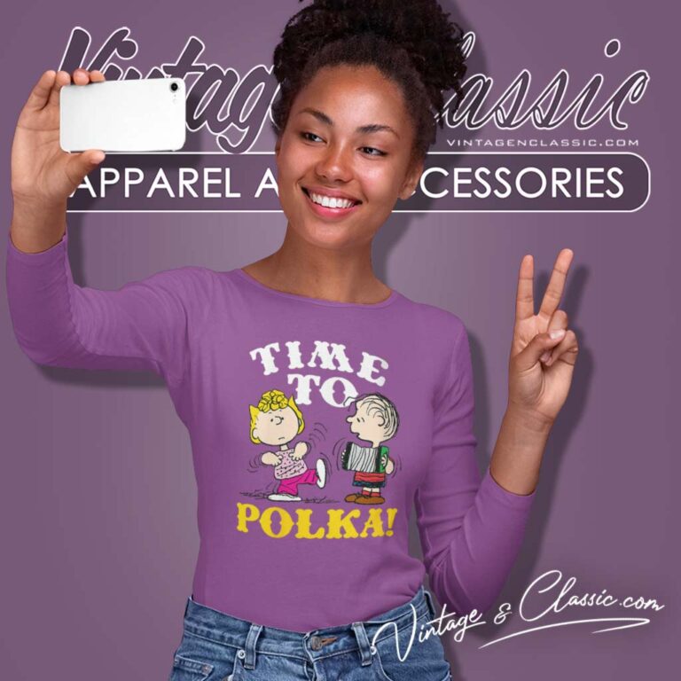 Peanuts Sally Brown Time To Polka Long Sleeve Tee Peanuts Sally Brown Time To Polka Long Sleeve Tee