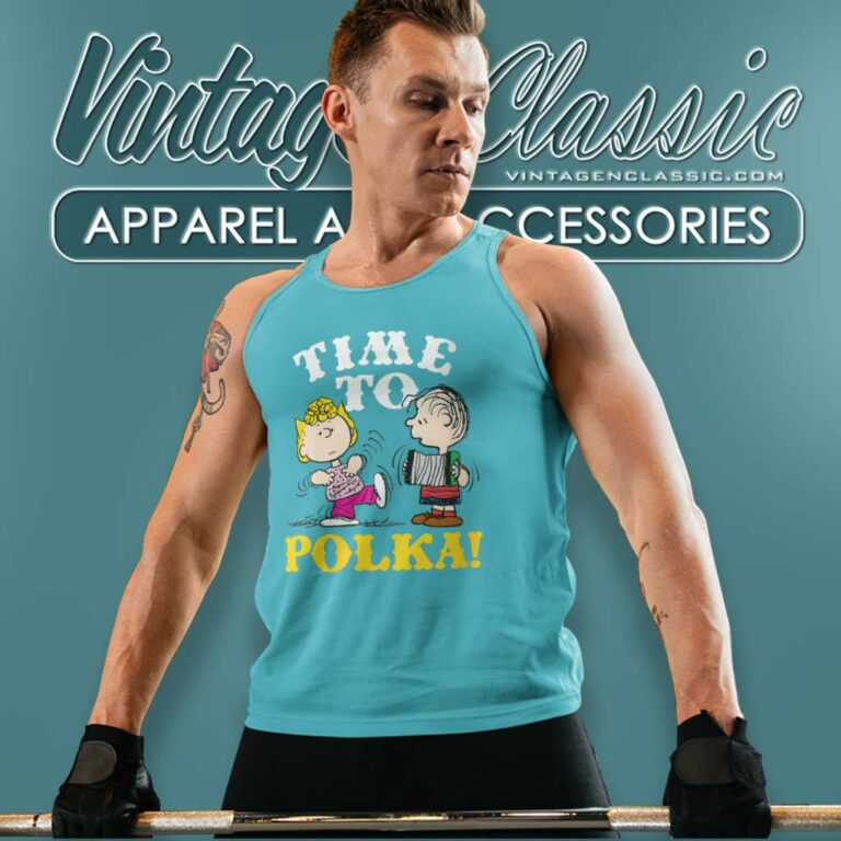 Peanuts Sally Brown Time To Polka Tank Top Racerback Peanuts Sally Brown Time To Polka Tank Top Racerback