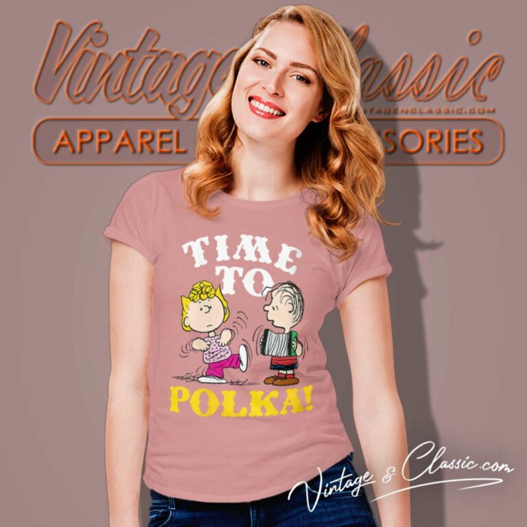 Peanuts Sally Brown Time To Polka Women TShirt Peanuts Sally Brown Time To Polka Women TShirt