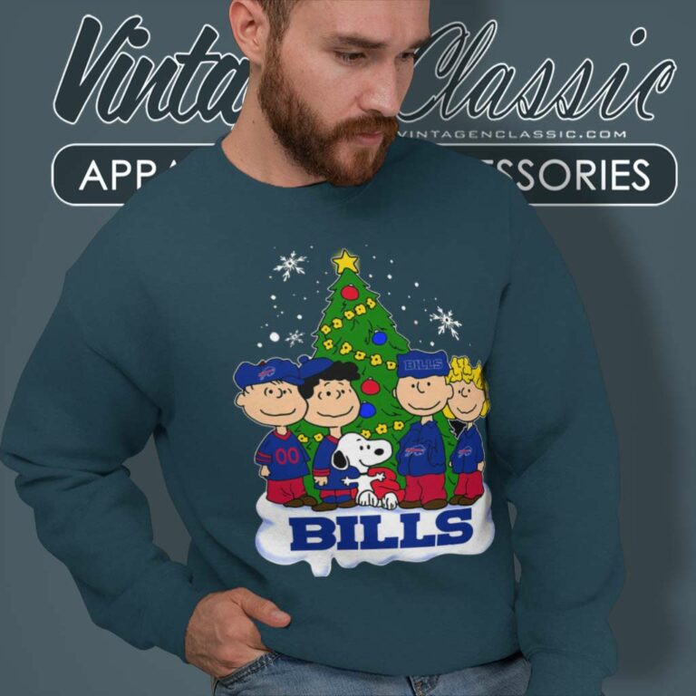 Peanuts Snoopy Buffalo Bills Xmas Sweatshirt Peanuts Snoopy Buffalo Bills Xmas Sweatshirt