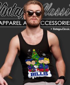 Peanuts Snoopy Buffalo Bills Xmas Tank Top Racerback