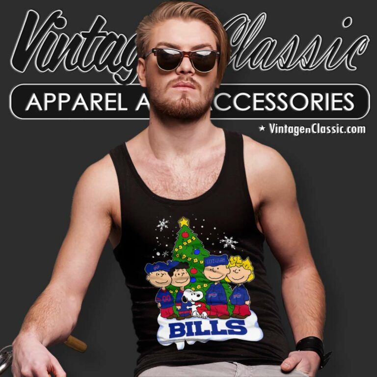 Peanuts Snoopy Buffalo Bills Xmas Tank Top Racerback Peanuts Snoopy Buffalo Bills Xmas Tank Top Racerback