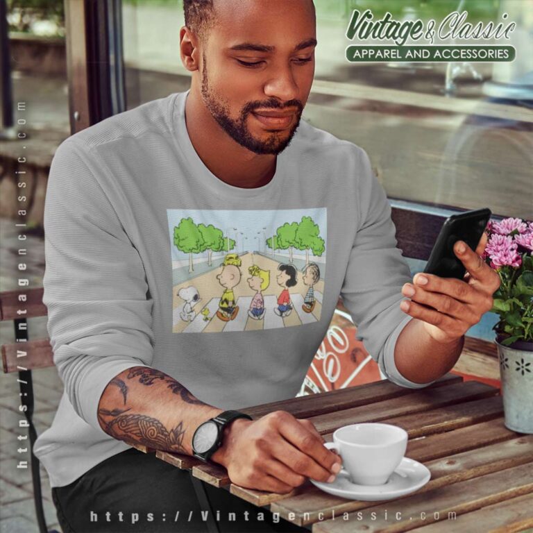 Peanuts Snoopy Charlie Brown Crosswalk Sweatshirt Peanuts Snoopy Charlie Brown Crosswalk Sweatshirt