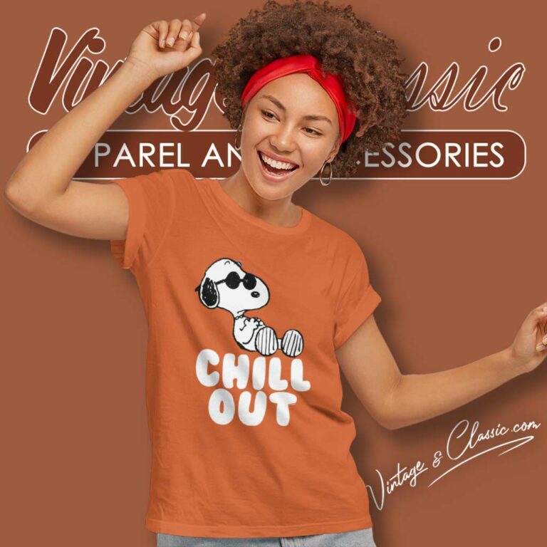 Peanuts Snoopy Chill Out Women TShirt Peanuts Snoopy Chill Out Women TShirt