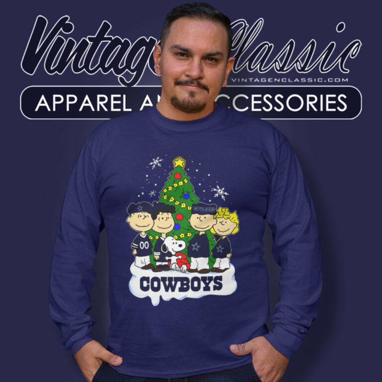 Peanuts Snoopy Dallas Cowboys Xmas Long Sleeve Tee Peanuts Snoopy Dallas Cowboys Xmas Long Sleeve Tee