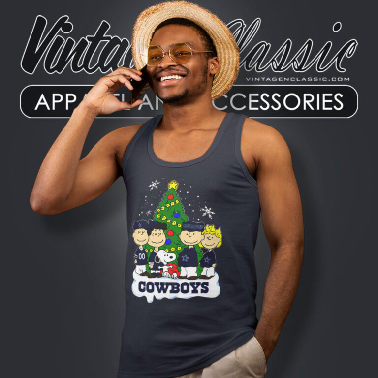 Peanuts Snoopy Dallas Cowboys Xmas Tank Top Racerback Peanuts Snoopy Dallas Cowboys Xmas Tank Top Racerback