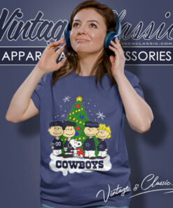 Peanuts Snoopy Dallas Cowboys Xmas Women T Shirt